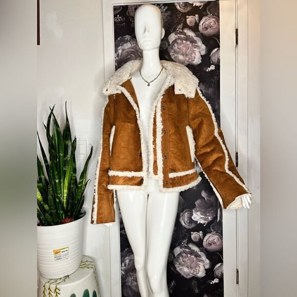 Free People Vegan Exchange Shearling Jacket - Picture 3 of 9